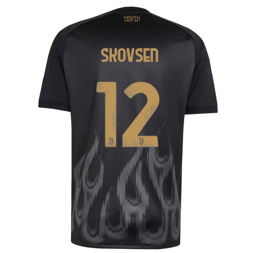 Danxen Women Matilde Lundorf Skovsen #12 Black Brown Third Jersey 2026/27 T-Shirt