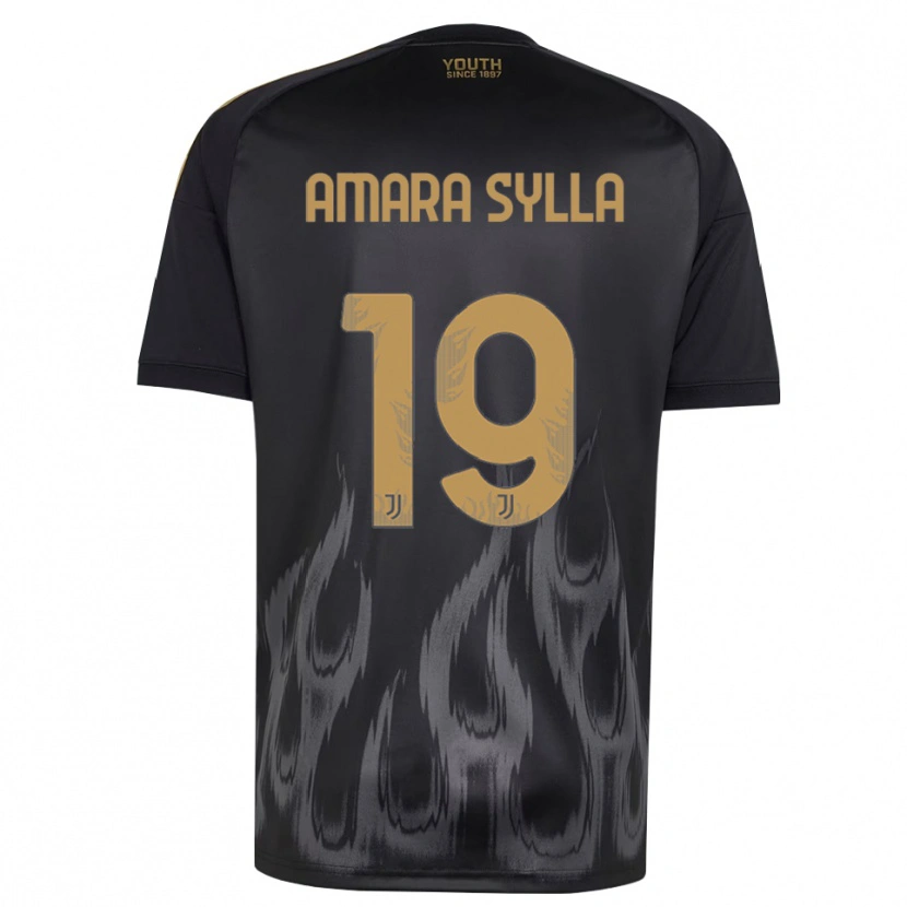 Danxen Women Idris Amara Sylla #19 Black Brown Third Jersey 2026/27 T-Shirt