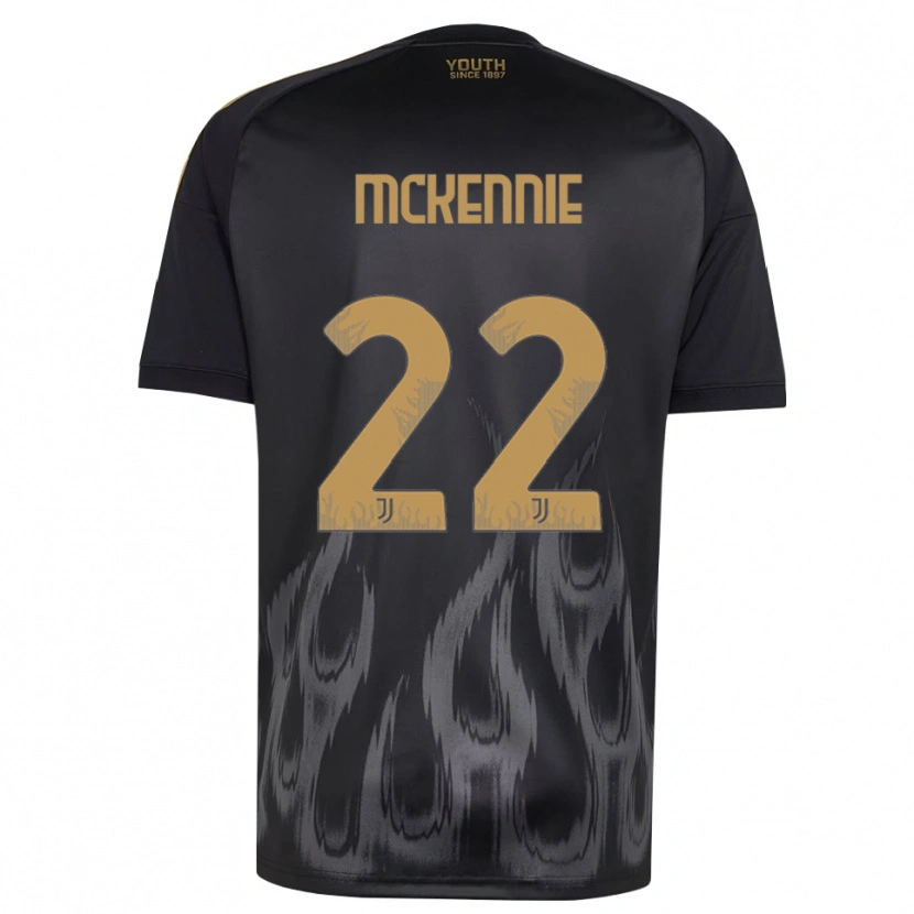 Danxen Women Weston Mckennie #22 Black Brown Third Jersey 2026/27 T-Shirt