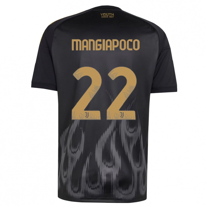 Danxen Women Stefano Mangiapoco #22 Black Brown Third Jersey 2026/27 T-Shirt