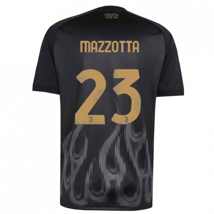 Danxen Women Raphael Mazzotta #23 Black Brown Third Jersey 2026/27 T-Shirt