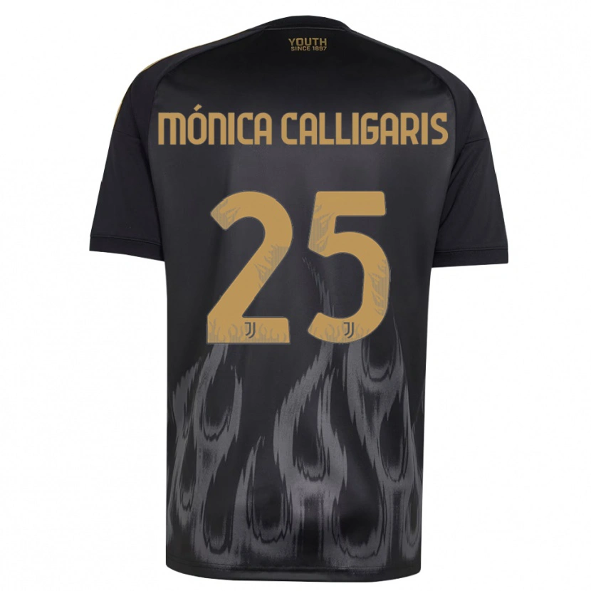 Danxen Women Viola Mónica Calligaris #25 Black Brown Third Jersey 2026/27 T-Shirt