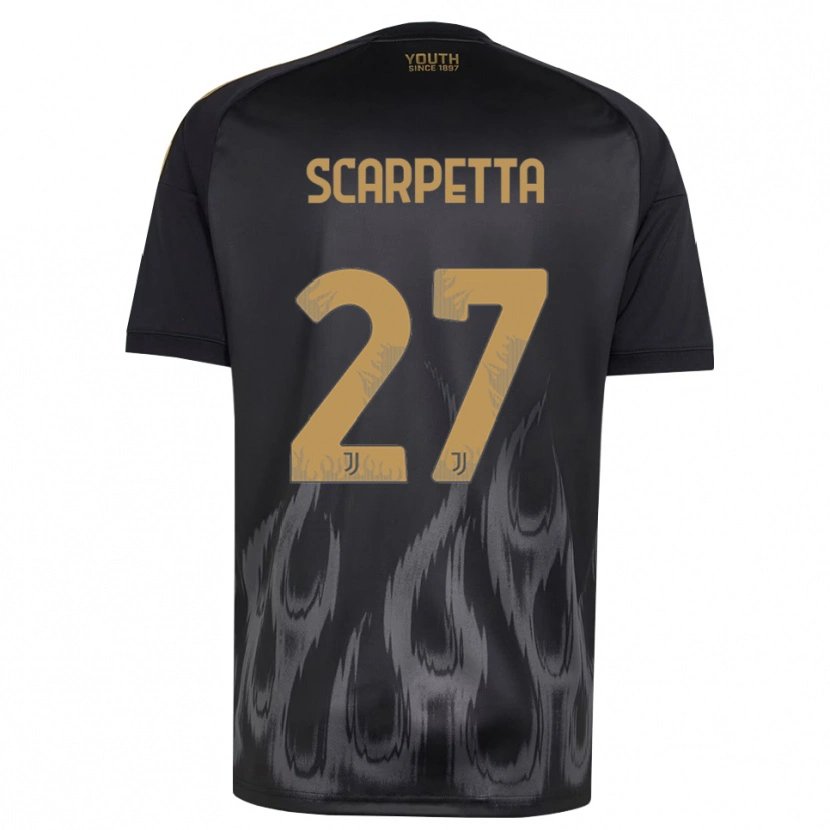 Danxen Women Jacopo Scarpetta #27 Black Brown Third Jersey 2026/27 T-Shirt
