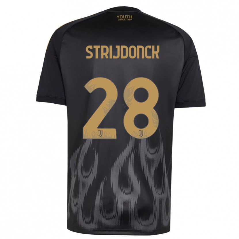 Danxen Women Bayron Strijdonck #28 Black Brown Third Jersey 2026/27 T-Shirt
