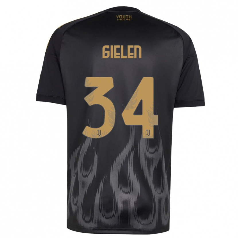 Danxen Women Wout Gielen #34 Black Brown Third Jersey 2026/27 T-Shirt