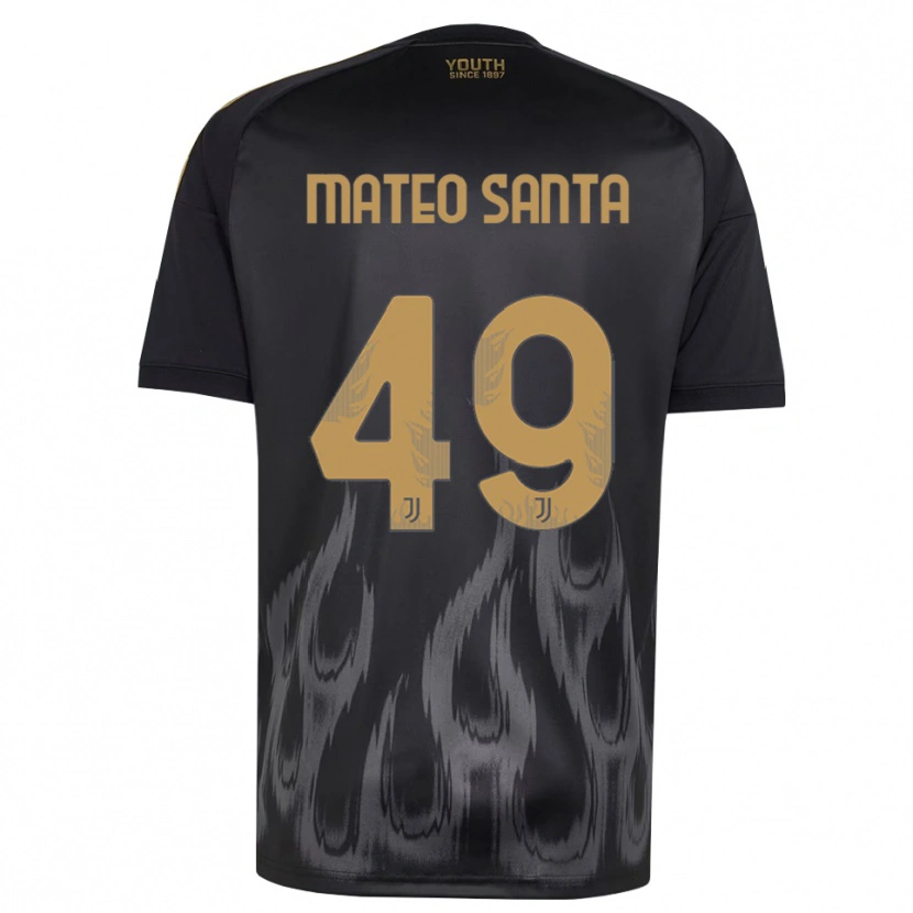 Danxen Women Mateo Santa Maria #49 Black Brown Third Jersey 2026/27 T-Shirt