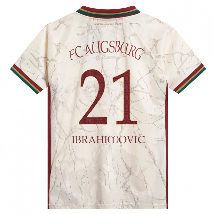 Danxen Women Arijon Ibrahimovic #21 Green Rice White Burgundy Home Jersey 2026/27 T-Shirt