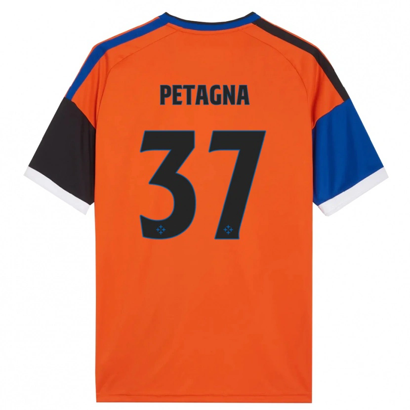 Danxen Women Andrea Petagna #37 Orange Blue Black White Away Jersey 2026/27 T-Shirt