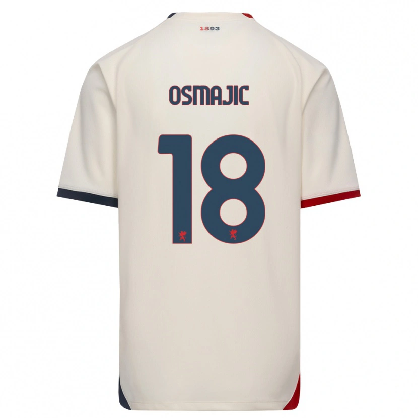 Danxen Women Milutin Osmajic #18 Off-White Red Away Jersey 2026/27 T-Shirt
