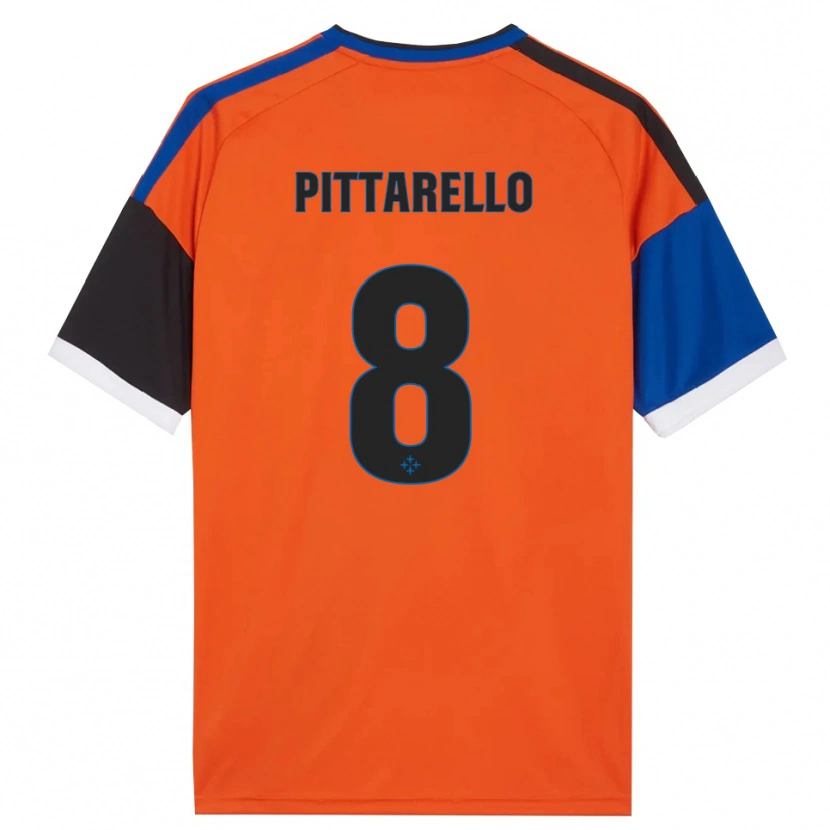 Danxen Women Filippo Pittarello #8 Orange Blue Black White Away Jersey 2026/27 T-Shirt