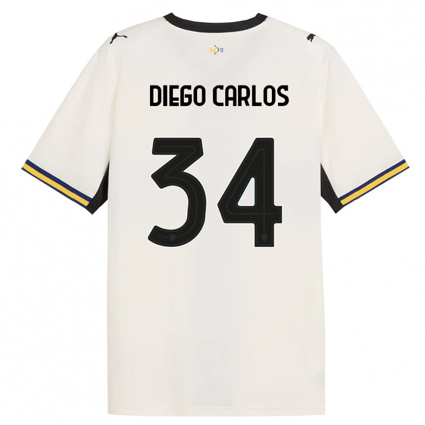 Danxen Women Diego Carlos #34 Off-White Black Yellow Home Jersey 2026/27 T-Shirt