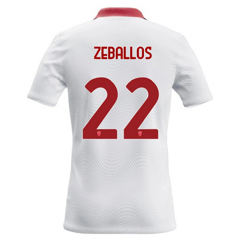 Danxen Kid Exequiel Zeballos #22 White Red Away Jersey 2026/27 T-Shirt