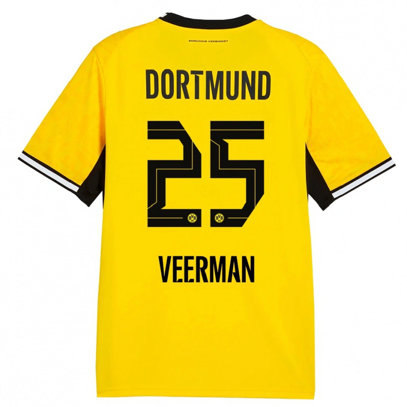 Danxen Kid Joey Veerman #25 Yellow Black White Home Jersey 2026/27 T-Shirt