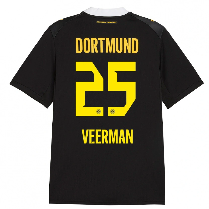 Danxen Kid Joey Veerman #25 Black Red Yellow Away Jersey 2026/27 T-Shirt