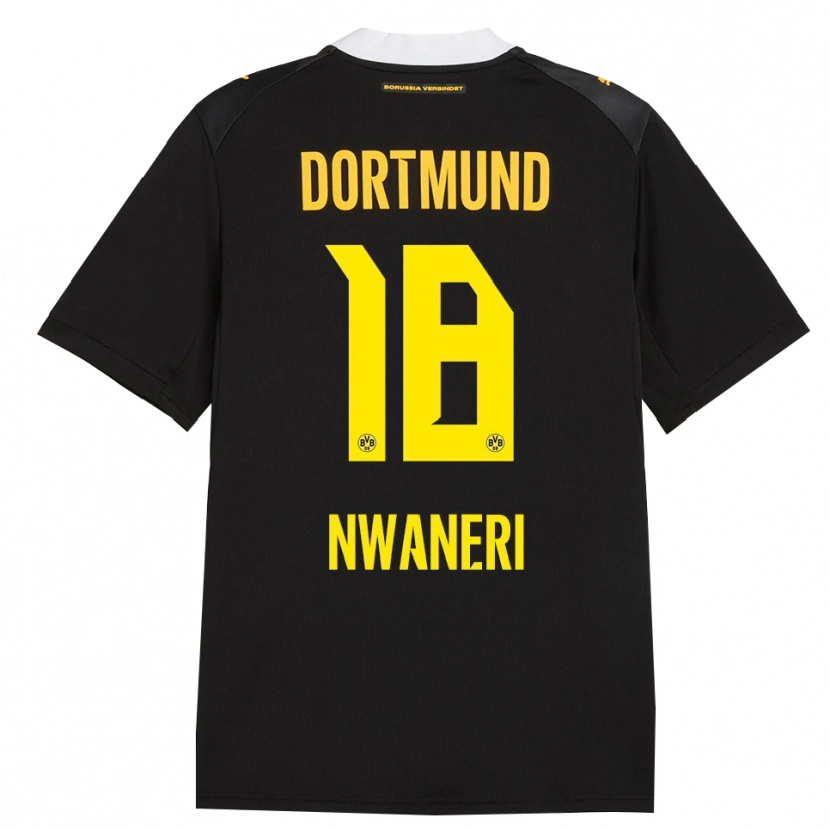 Danxen Kid Ethan Nwaneri #18 Black Red Yellow Away Jersey 2026/27 T-Shirt