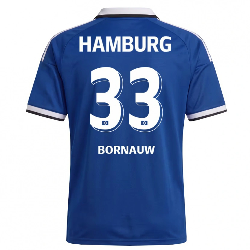 Danxen Kid Sebastiaan Bornauw #33 White Blue Away Jersey 2026/27 T-Shirt