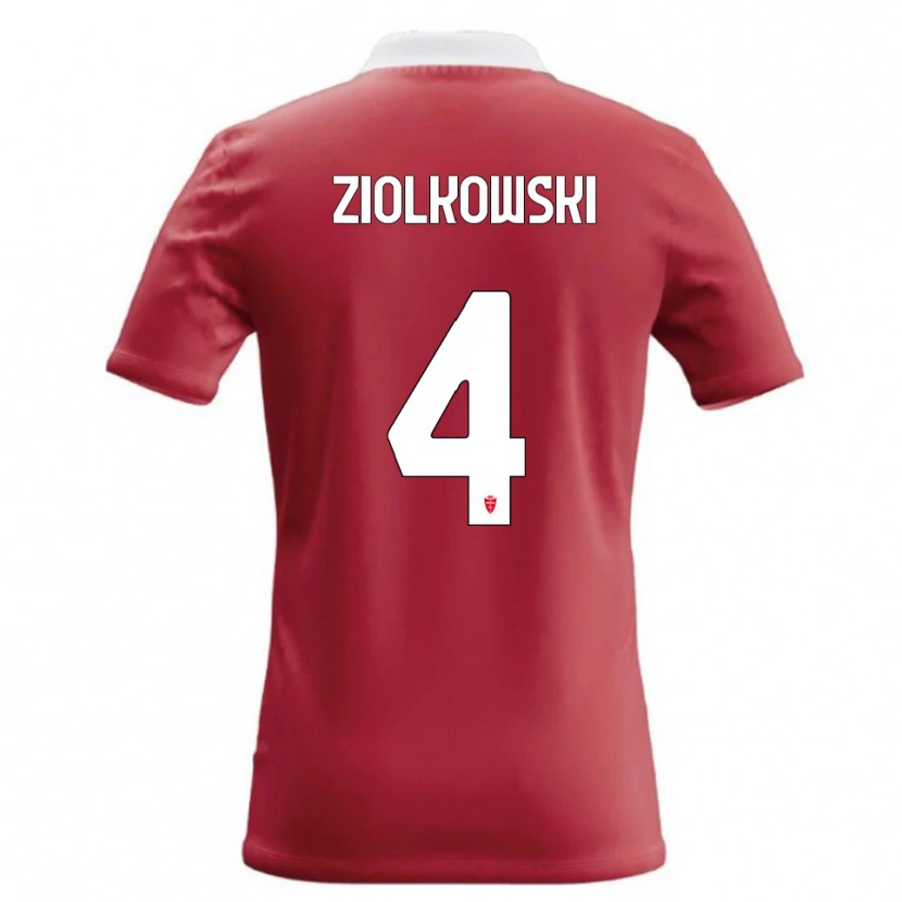 Danxen Kid Jan Ziolkowski #4 Red White Home Jersey 2026/27 T-Shirt