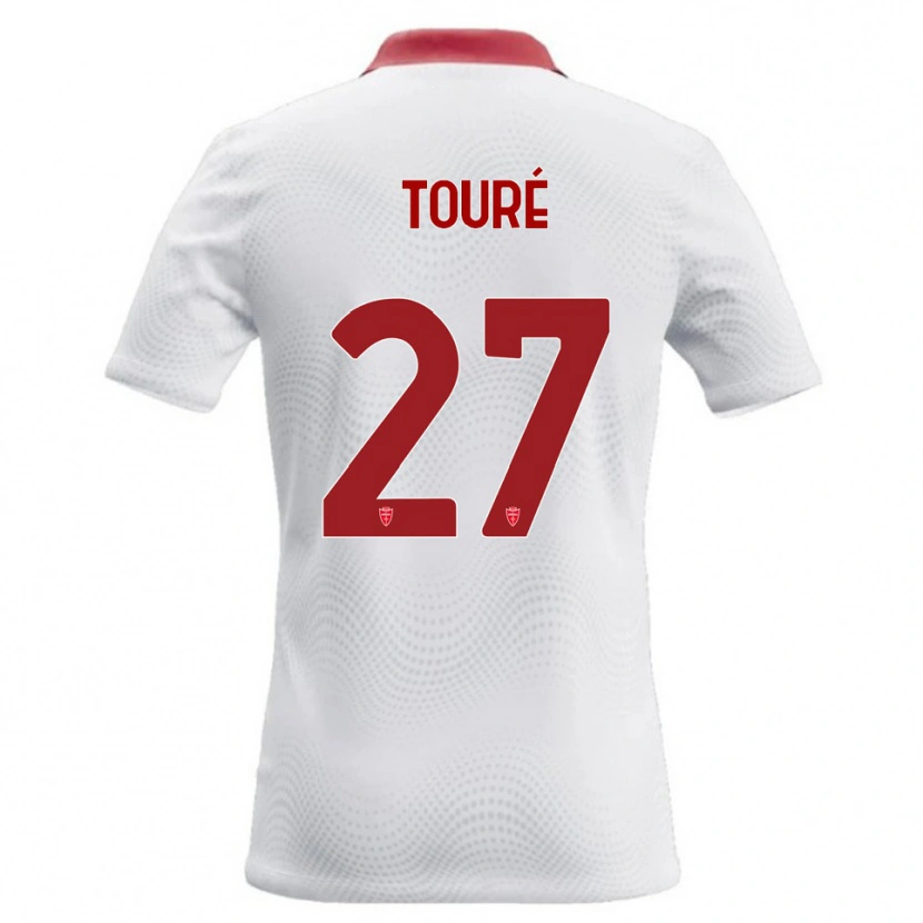 Danxen Kid Idrissa Touré #27 White Red Away Jersey 2026/27 T-Shirt