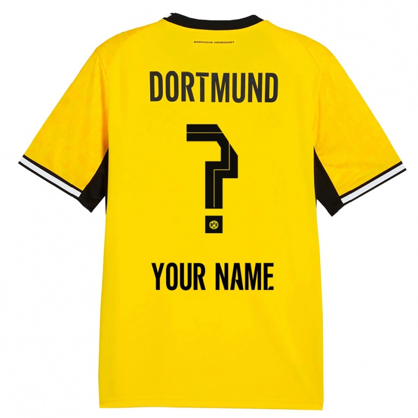 Danxen Kid Your Name #0 Yellow Black White Home Jersey 2026/27 T-Shirt