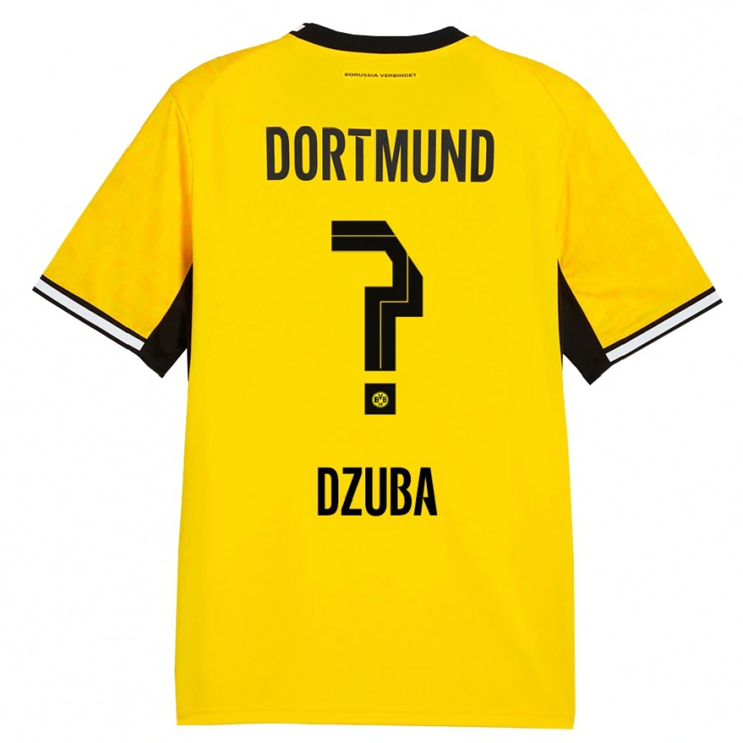 Danxen Kid Fabian Dzuba #0 Yellow Black White Home Jersey 2026/27 T-Shirt