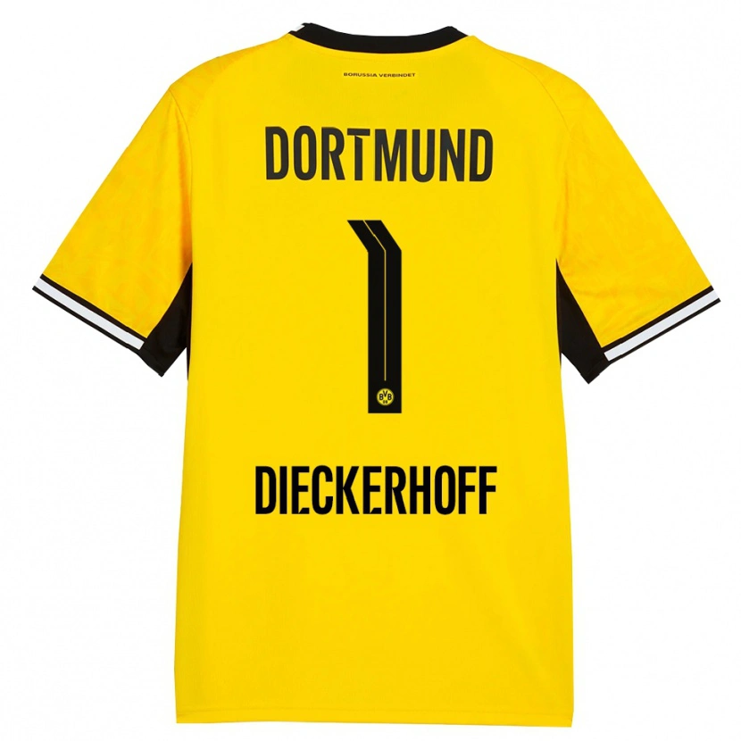 Danxen Kid Max Dieckerhoff #1 Yellow Black White Home Jersey 2026/27 T-Shirt