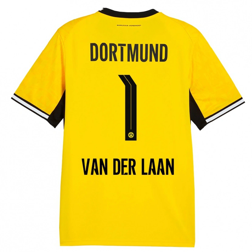 Danxen Kid Laura Van Der Laan #1 Yellow Black White Home Jersey 2026/27 T-Shirt