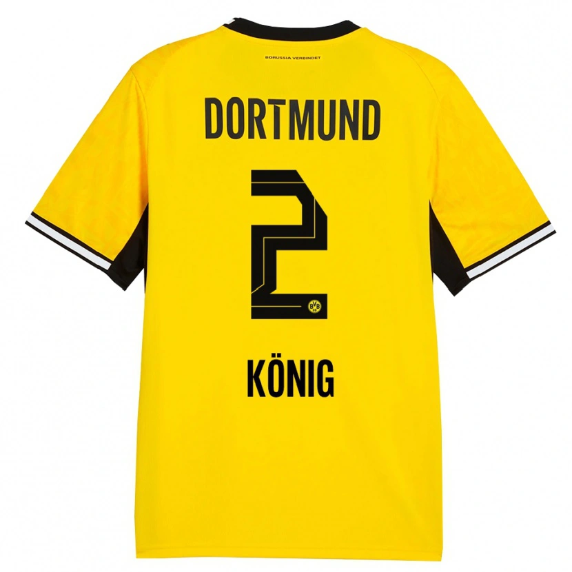 Danxen Kid Niklas König #2 Yellow Black White Home Jersey 2026/27 T-Shirt