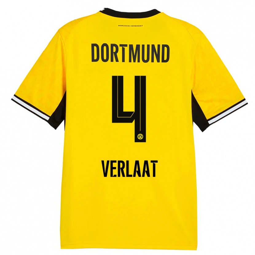 Danxen Kid Jesper Verlaat #4 Yellow Black White Home Jersey 2026/27 T-Shirt