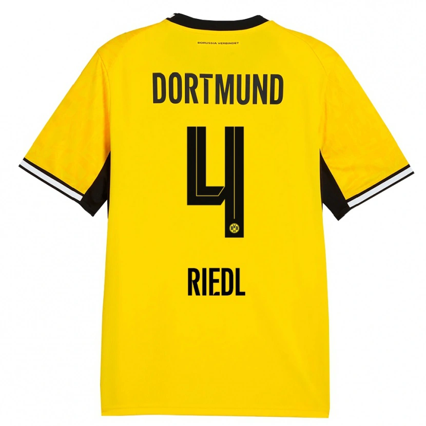 Danxen Kid Jan-Luca Riedl #4 Yellow Black White Home Jersey 2026/27 T-Shirt