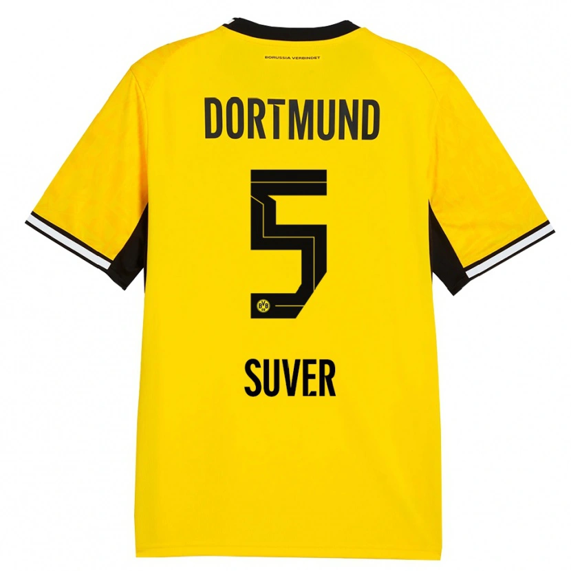 Danxen Kid Mario Suver #5 Yellow Black White Home Jersey 2026/27 T-Shirt