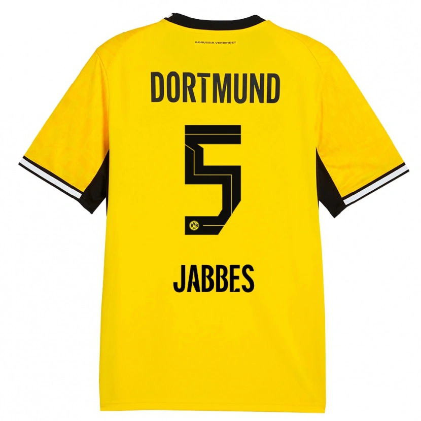 Danxen Kid Jasmin Jabbes #5 Yellow Black White Home Jersey 2026/27 T-Shirt