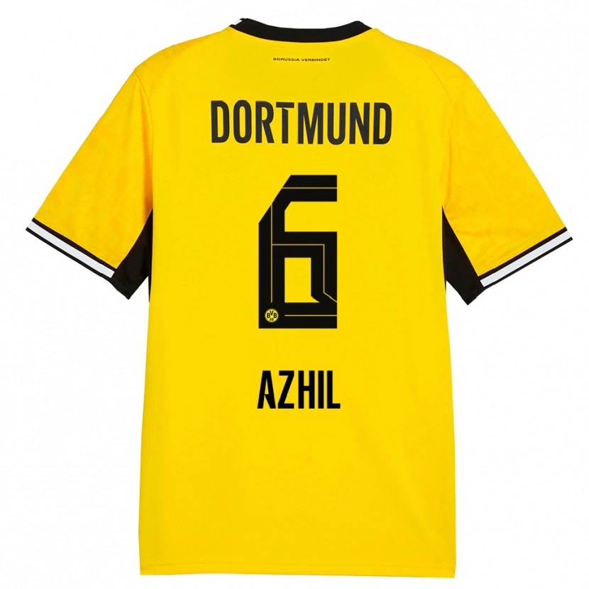 Danxen Kid Ayman Azhil #6 Yellow Black White Home Jersey 2026/27 T-Shirt
