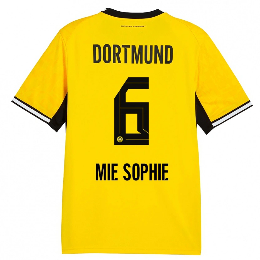 Danxen Kid Sando Mie Sophie #6 Yellow Black White Home Jersey 2026/27 T-Shirt