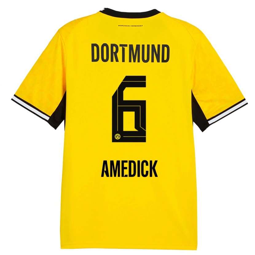 Danxen Kid Maik Amedick #6 Yellow Black White Home Jersey 2026/27 T-Shirt