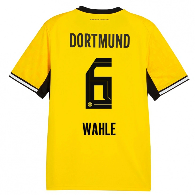 Danxen Kid Hedda Wahle #6 Yellow Black White Home Jersey 2026/27 T-Shirt