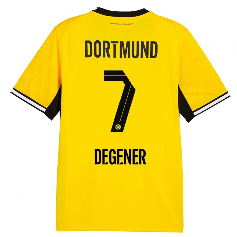 Danxen Kid Tim Degener #7 Yellow Black White Home Jersey 2026/27 T-Shirt