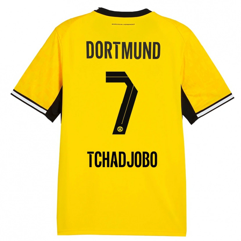 Danxen Kid Dia Tchadjobo #7 Yellow Black White Home Jersey 2026/27 T-Shirt