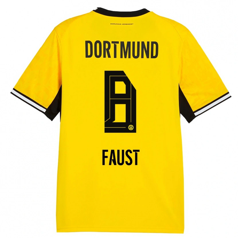 Danxen Kid Tom Faust #8 Yellow Black White Home Jersey 2026/27 T-Shirt