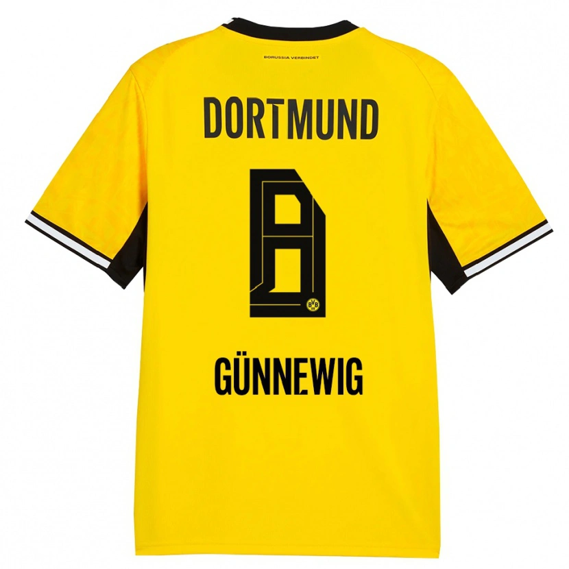 Danxen Kid Noreen Günnewig #8 Yellow Black White Home Jersey 2026/27 T-Shirt