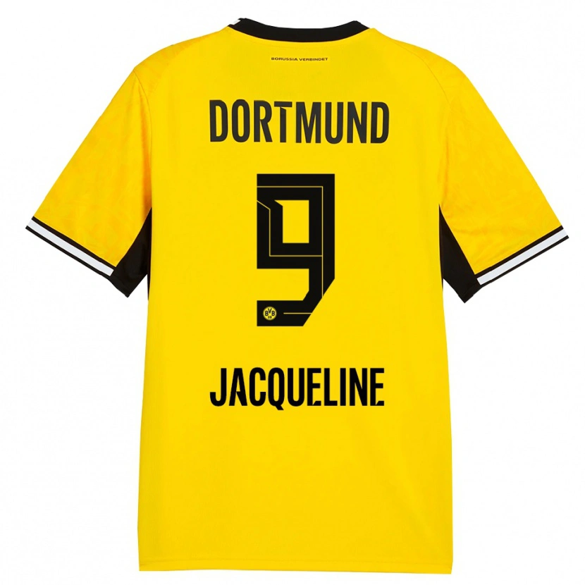 Danxen Kid Moreno Jacqueline #9 Yellow Black White Home Jersey 2026/27 T-Shirt