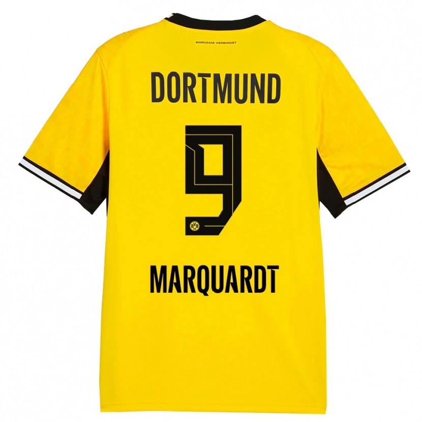 Danxen Kid Dana Marquardt #9 Yellow Black White Home Jersey 2026/27 T-Shirt