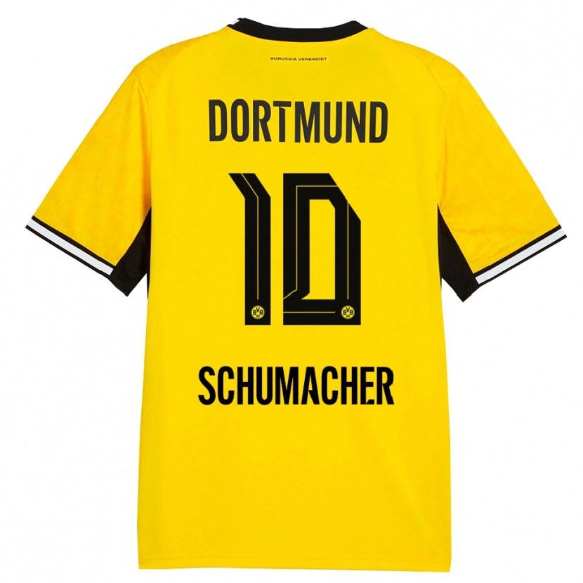 Danxen Kid Rita Schumacher #10 Yellow Black White Home Jersey 2026/27 T-Shirt