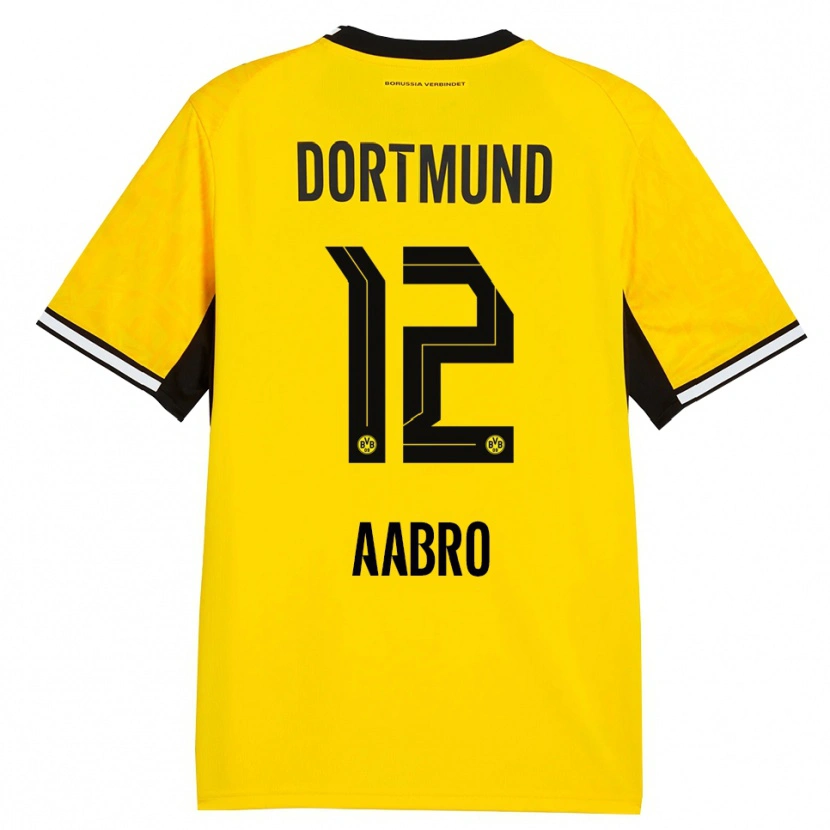 Danxen Kid Gustav Aabro #12 Yellow Black White Home Jersey 2026/27 T-Shirt