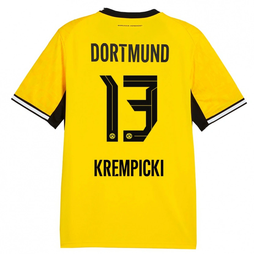 Danxen Kid Connor Krempicki #13 Yellow Black White Home Jersey 2026/27 T-Shirt