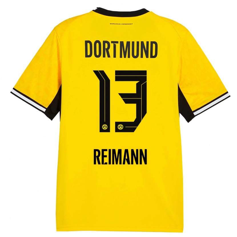 Danxen Kid Paula Reimann #13 Yellow Black White Home Jersey 2026/27 T-Shirt