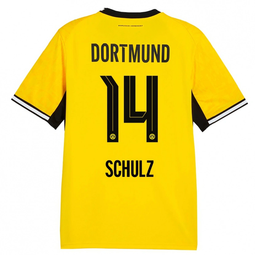 Danxen Kid Nico Schulz #14 Yellow Black White Home Jersey 2026/27 T-Shirt