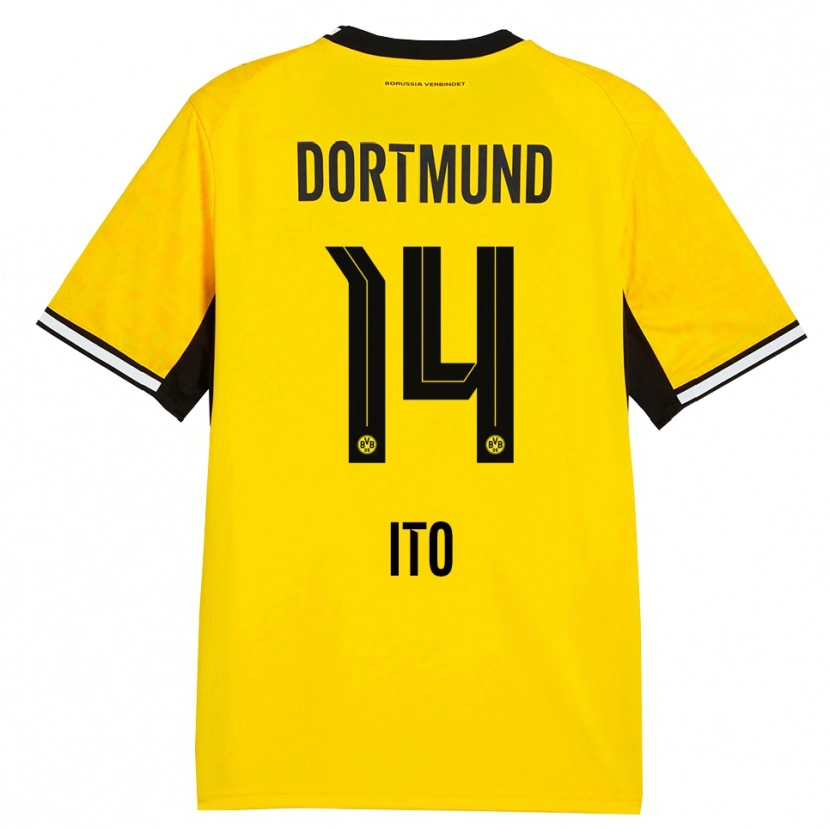 Danxen Kid Sara Ito #14 Yellow Black White Home Jersey 2026/27 T-Shirt
