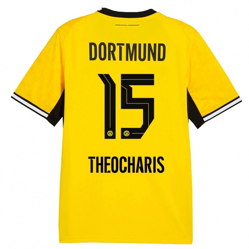 Danxen Kid Elefterios Theocharis #15 Yellow Black White Home Jersey 2026/27 T-Shirt