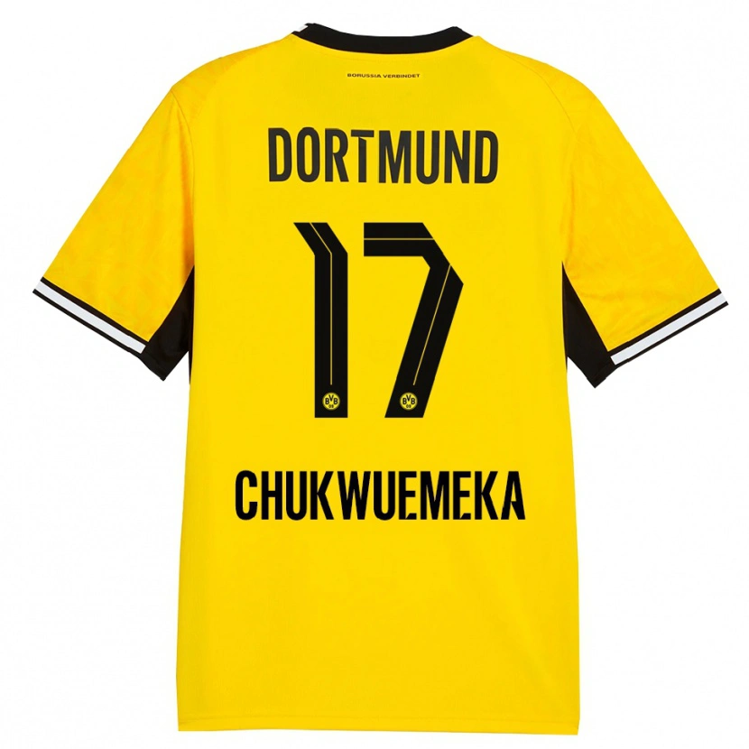 Danxen Kid Carney Chukwuemeka #17 Yellow Black White Home Jersey 2026/27 T-Shirt
