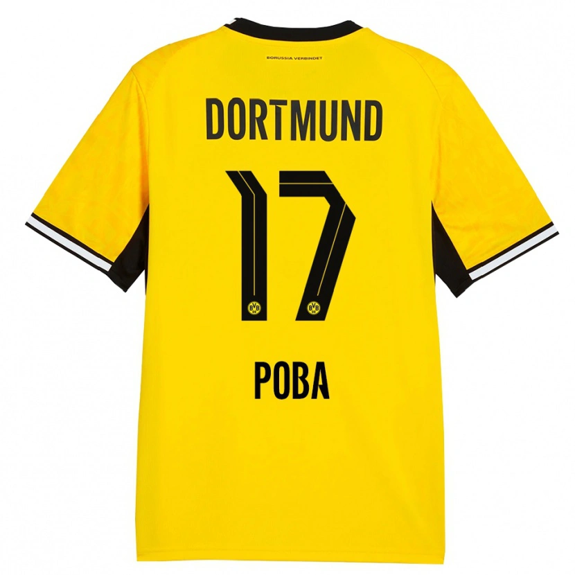 Danxen Kid Peniel Poba #17 Yellow Black White Home Jersey 2026/27 T-Shirt